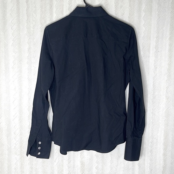 CLUB MONACO Solid Button Down Flannel Shirt Size M - Picture 3 of 4